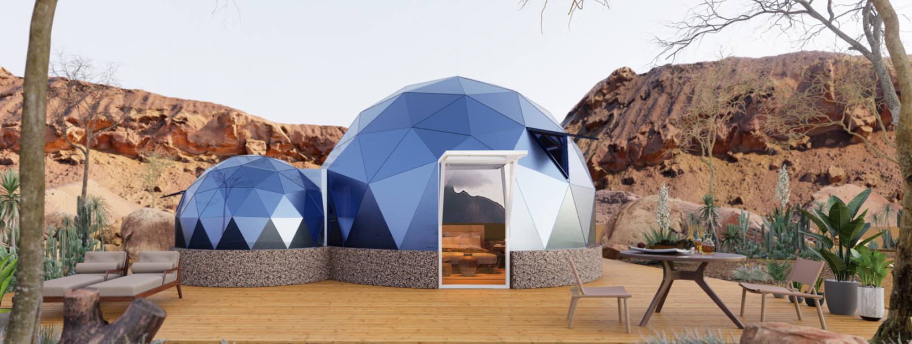 新市区球形智能光伏玻璃星空房